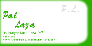 pal laza business card